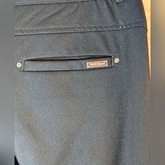 White House Black Market Black Button Front And Button Ankle Slim Legs Size 4 - Picture 3 of 8